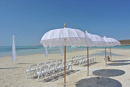 Salt and Sand Event Hire weddings Exmouth and the Kimberley Coast
