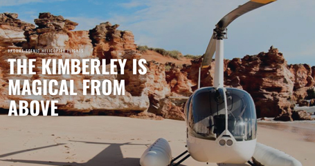 Scenic Helicopters Broome, tours and flights, view the Kimberley region from above